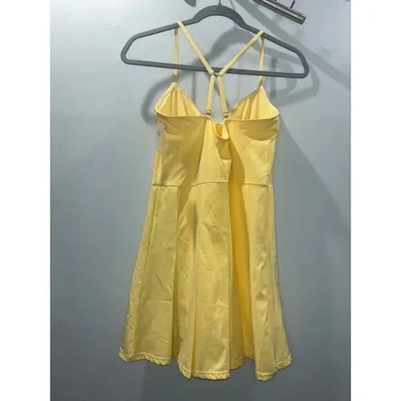 Abercrombie & Fitch Yellow Pleated Tennis Dress Size SP NWT - Picture 5 of 13